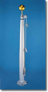 External Halyard Outdoor Flagpoles